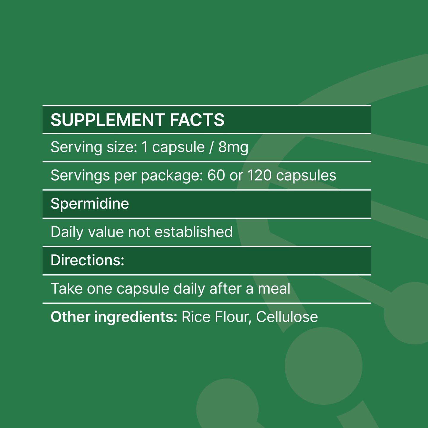 PURE SPERMIDINE